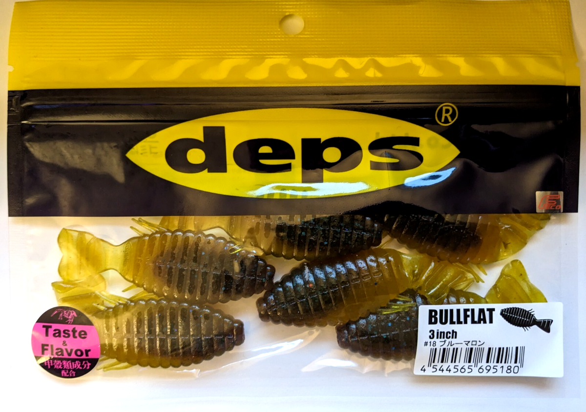 Leurre Deps Flat Back Jig Rubber 3/16 Oz, Couleur 50, Neuf