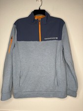 Vineyard Vines Mens Small Blue Pullover 1/4 Zip Shirt Sweatshirt Modern