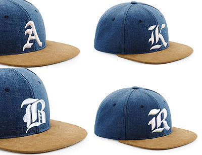 Men Women New Snap back Cap Suede Peak Hat Gothic 3D A-Z LA Snap back Baseball 