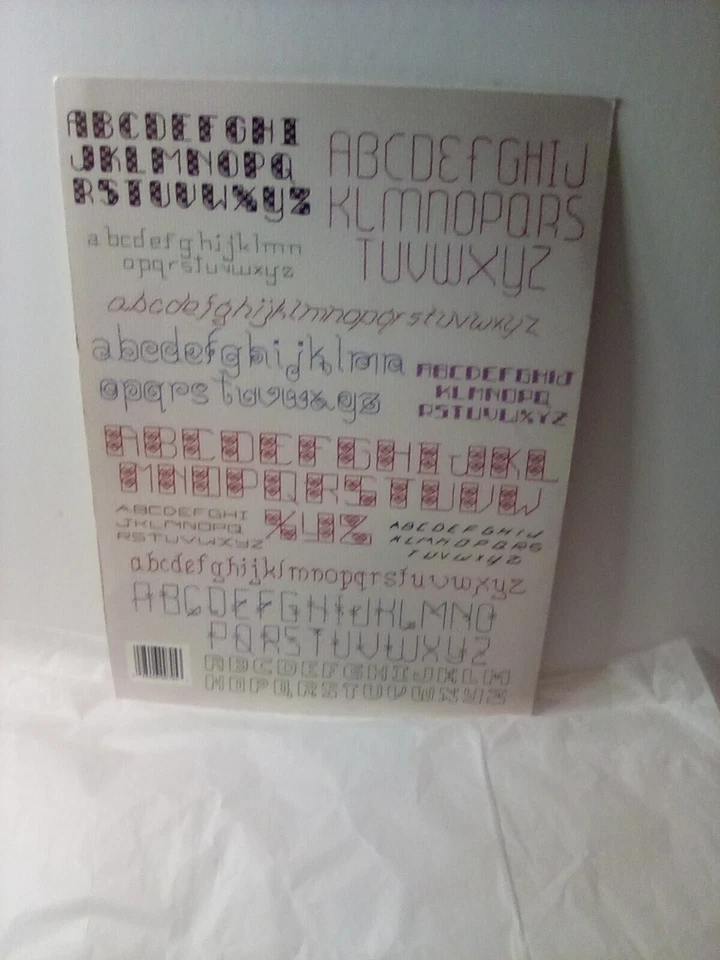 Leisure Arts 20 More Backstitch Alphabets Leaflet 705 Mini Series #20 - Image 2 of 4