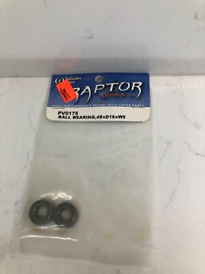 THUNDER TIGER #PV0175 BALL BEARING, D8 X D16 X W5 NEW 