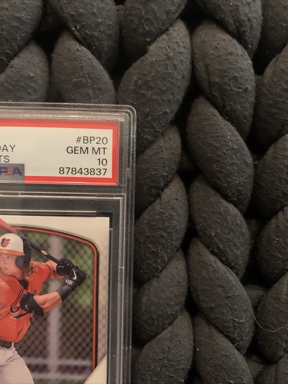 Jackson Holliday 2023 Bowman Paper PSA 10 Gem Mint Orioles MLB #1 Prospect #BP20 view 5