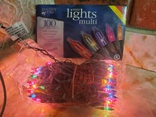 Holiday Time Multi color 100 CT Mini Lights Indoor Outdoor Christmas 29 ft. NEW