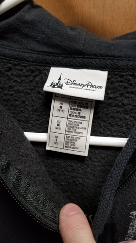 Disneyland Resort Black Zip Hooded Sweatshirt Small - Picture 4 of 10