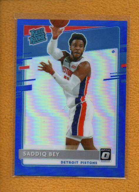 Saddiq Bey 2020-21 Donruss Optic Rated Rookie Blue Prizm RC #169 /59