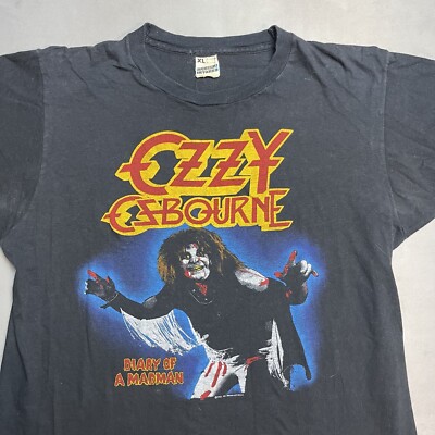 Black Sabbath Ozzy Osbourne T シャツ XL Ozzy Osbourne Vintage 90's OZZY RULES Black Sabbath Heavy
