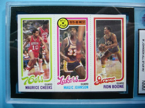 1980 1980/81 TOPPS NBA BASKETBALL CARD #18 178 237 MAGIC JOHNSON ROOKIE KSA 8 GL - Picture 3 of 3