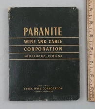 Vintage Paranite Wire and Cable Catalog Jonesboro Indiana Essex Wire Corp.