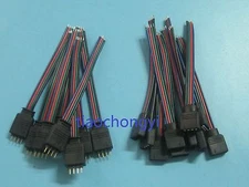 Bulk 4 Female RGB Connectors Cable 3528 5050 SMD LED Strip Lights