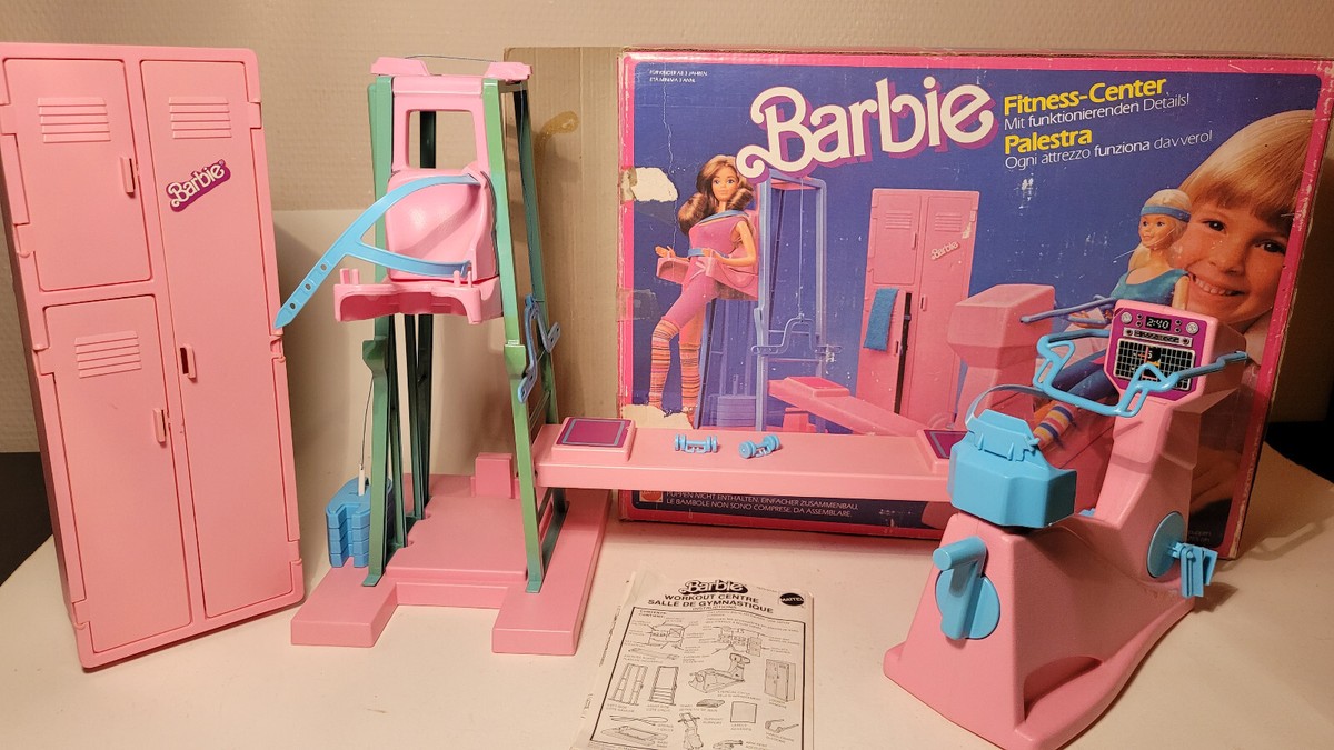 Barbie Gymnastique Jeu Avec Blonde Mode Poupée D'Équilibre Faisceau