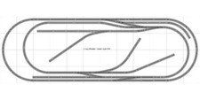Bachmann E-Z Track Train Layout 044 Train Set HO Scale 5' X 12' Wire Switches
