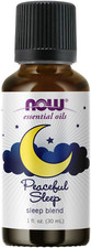 NOW Essential Oils, Peaceful Sleep Oil Blend, Relaxing Aromatherapy Scent, Vegan