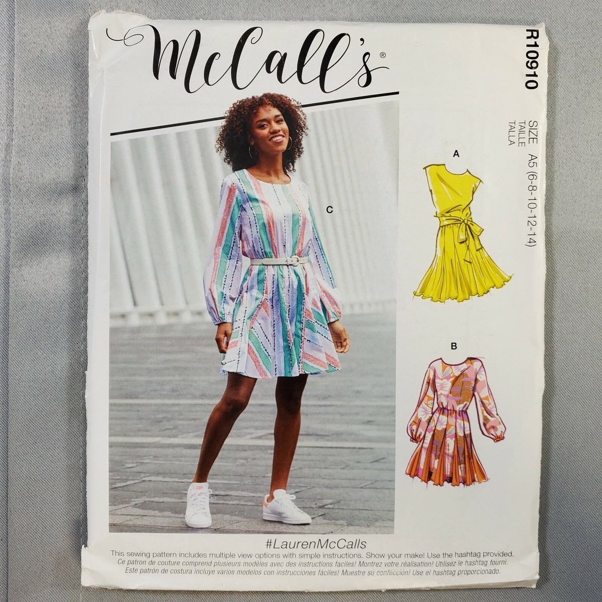 McCalls Pattern R10910 Misses Dress Belt Fit Flare Easy Sew 3 Styles 16-24 UNCUT | eBay McCalls Pattern R10910 Misses Dress Belt Fit Flare Easy Sew 3 Styles 16-24 UNCUT | eBay