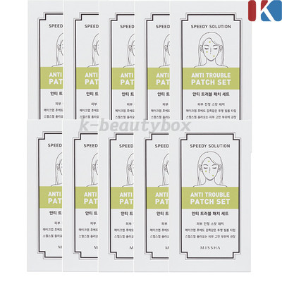 10 Stück (120 Pflaster) MISSHA Speedy Solution Anti Trouble Patch Akne & Make...