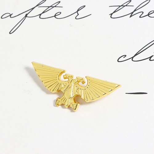 1pc Golden Double Head Eagle of Empire badge Imperial Aquila Pin Brooch 2=y= - Picture 9 of 11