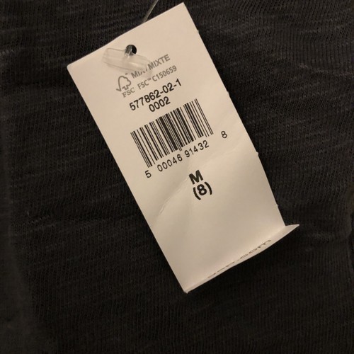 The Gap Teen Girls Boxy Cotton T Shirt Size Medium 8 Soft Black - Picture 2 of 4