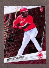 2020 Panini Chronicles Phoenix Ruby Wave #5 Aristides Aquino Rookie /199