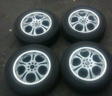 17 Set Of 4 Zoom Rims Tires Alloy 225x65xr17 4x100-114.3 17x7 12 Jj