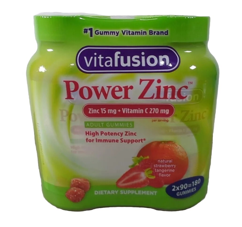 Vitafusion Power Zinc Gummy Vitamins (180 ct.) Exp 9/23 eBay