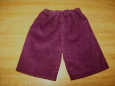 LIGHT PURPLE PLUM CORDUROY PANTS for 16-17" CPK Cabbage Patch Kids