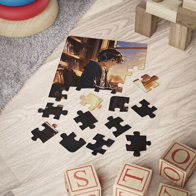 Kids' Puzzle - Lofi Boy Making Homework, 30-Piece