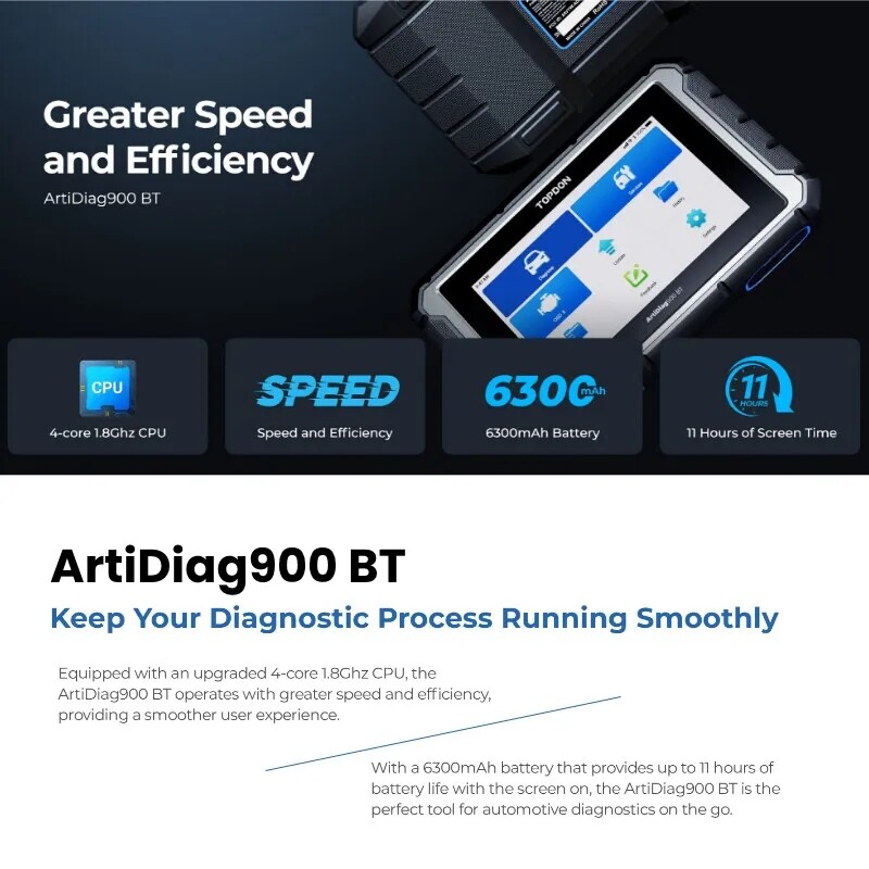 TOPDON AD900BT Key Coding All System Key Programmering Diagnostic Tool 28+ Reset