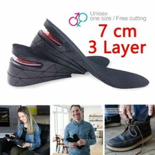 Men Women Invisible Height Increase Insoles Heel Lift Taller Shoe Inserts Pad