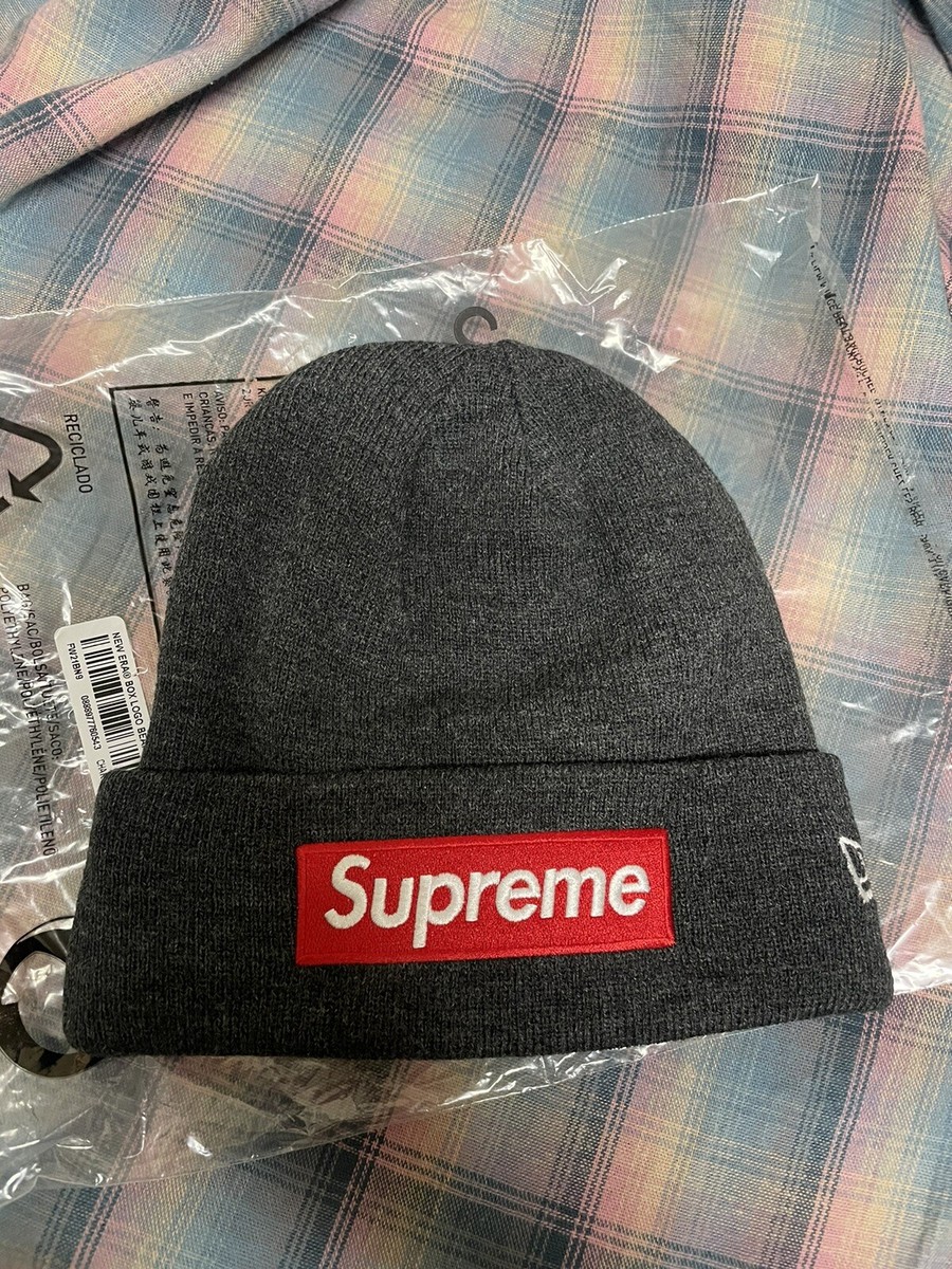 帽子 Supreme New Era Box Logo Beanie charcoal Supreme FW21 Box Logo Beanie charcoal | eBay