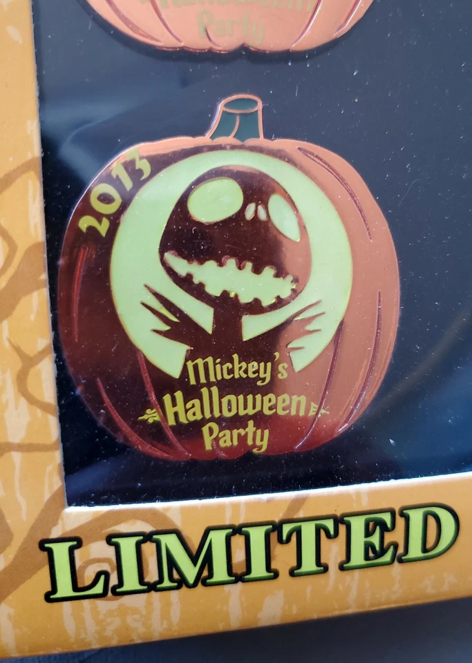 Disney Pin Mickey’s Halloween Party 2013 Calabaza Caja Juego de 4 Pines LE1000 NUEVO Foto 3 de 4
