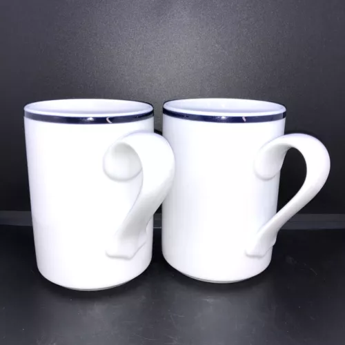 Dansk BISTRO Christianshavn (2) Tall 4  1/8" Coffee Mug Cup Portugal MCM