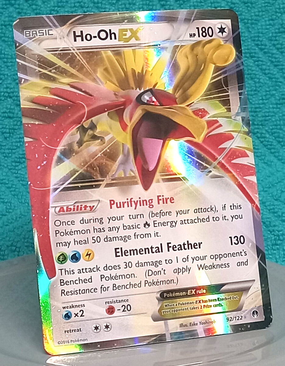  Pokemon - Ho-Oh-EX (92/122) - XY Breakpoint - Holo : Toys &  Games