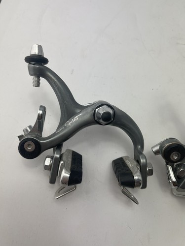 SUNTOUR SPRINT GREY ANODIZED BRAKE CALIPER SET Recessed MOUNT 40-50 REACH - Picture 2 of 7