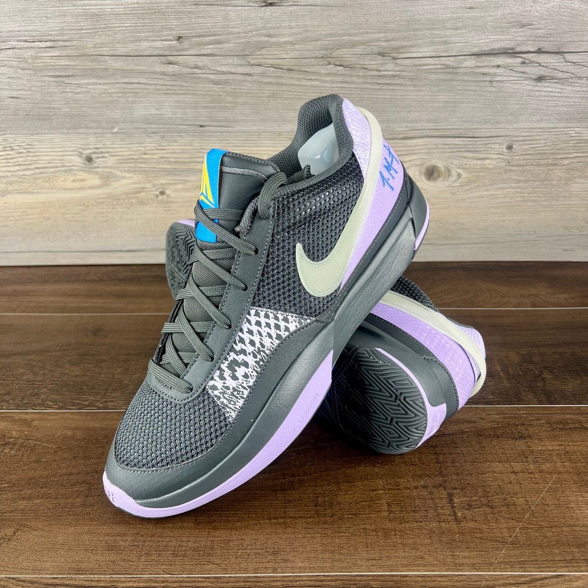 Nike Ja 1 Personal Touch Mens size 12 Iron Grey Glow Light Photo