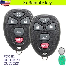 2 For 2009 2010 2011 2012 2013 2014 2015 2016 2017 Buick Enclave Remote Key Fob