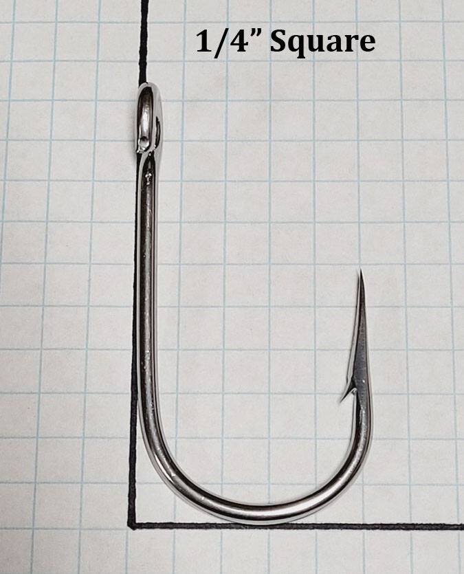 Mustad 9510XXXS-SS-8/0-25 Stainless Steel 3X Strong Open Eye