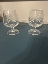 Set of 2 Rogaska MARIANO Crystal Brandy Cognac Snifter glasses