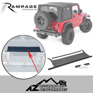 Rampage Tailgate Bar With Tonneau 87 06 Jeep Wrangler Yj Tj Lj 77015 Black Denim Ebay