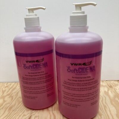 New VWR SoftCide Hand Soap - Extra Mild - 2 Bottles - 64oz Total