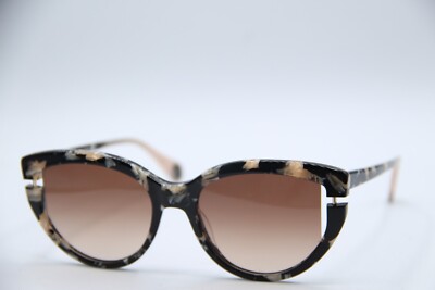 NEW WOOW SUPER SNOB 2 BLACK FLORAL COL.053 GRADIENT AUTHENTIC SUNGLASSES 51-18