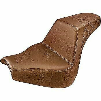 Saddlemen GelCore Brown Lattice Stitch Step-Up Seat for Harley Breakout 