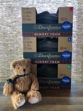 DEARFOAMS MEN'S SLIPPERS WOOL BLEND GRAY - S M