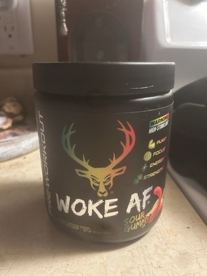 Bucked Up WOKE AF Pre-Workout Sour Gummy 13.3 Oz - 30 Servings