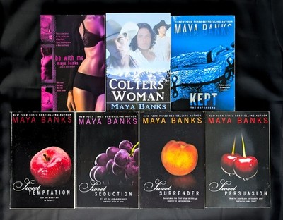Lot Of 7 Maya Banks Books Sweet 1-4 Persuasion Be With Me Colter's Woman Kept