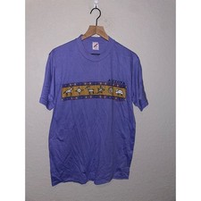 Vintage Arizona Indian Shirt Cave Drawings Native American Tee VTG 90s Large