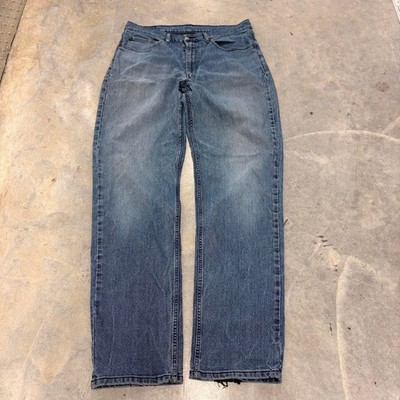 Levis 550 Relaxed Fit Baggy Medium Wash Jeans Mens W33 L36 Blue 2000s Denim