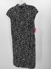 Pre-Owned Tommy Hilfiger Black Size Medium Knee Length Short Sleeve Dress