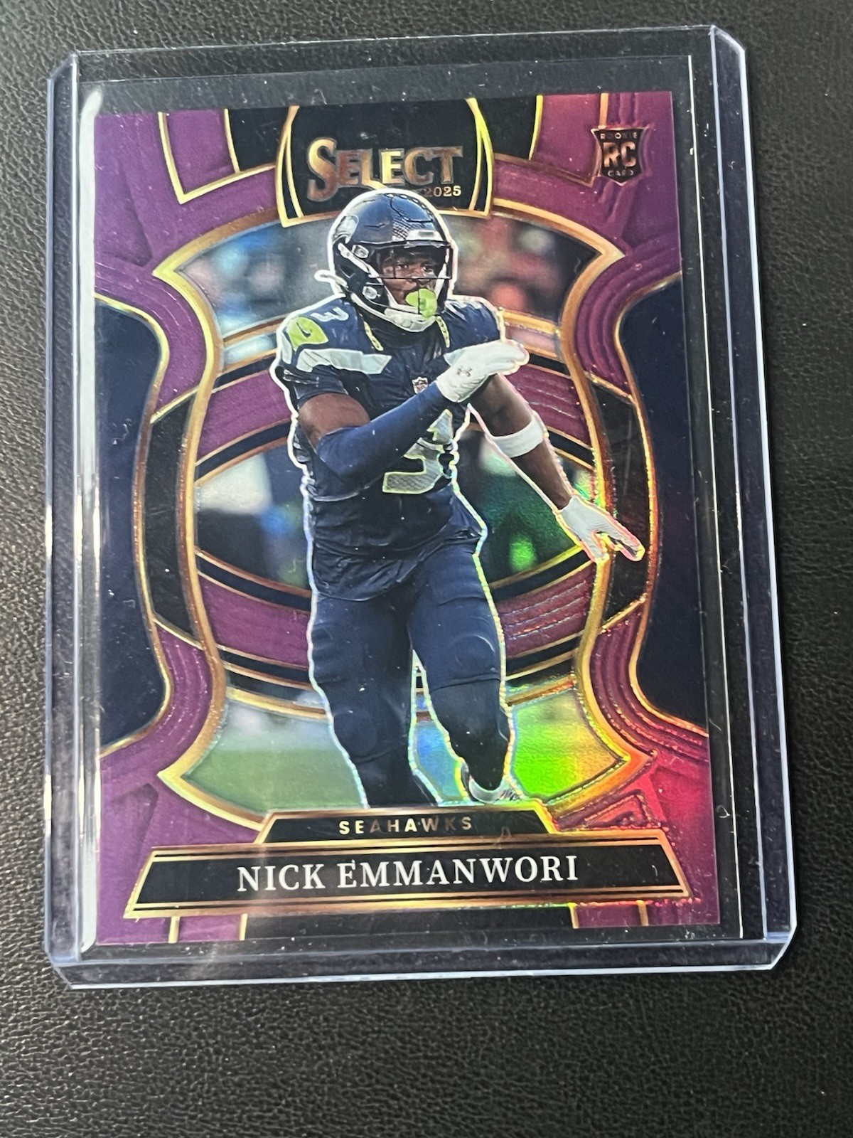 2025 Panini Select Concourse Purple Prizm Rookie Nick Emmanwori /75 RC