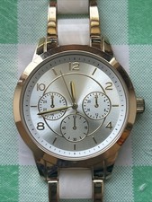 Rose Gold Tone Silver Dial Women s Quartz Watch