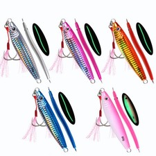 5pcs Metal Jigging Spoon Fishing Lures for Tuna Grouper Snapper Bass 14g-80g