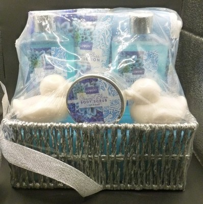 Lovery ~ Ocean Bliss ~ Bath Gift Basket Set ~ 7 Piece Set ~ New